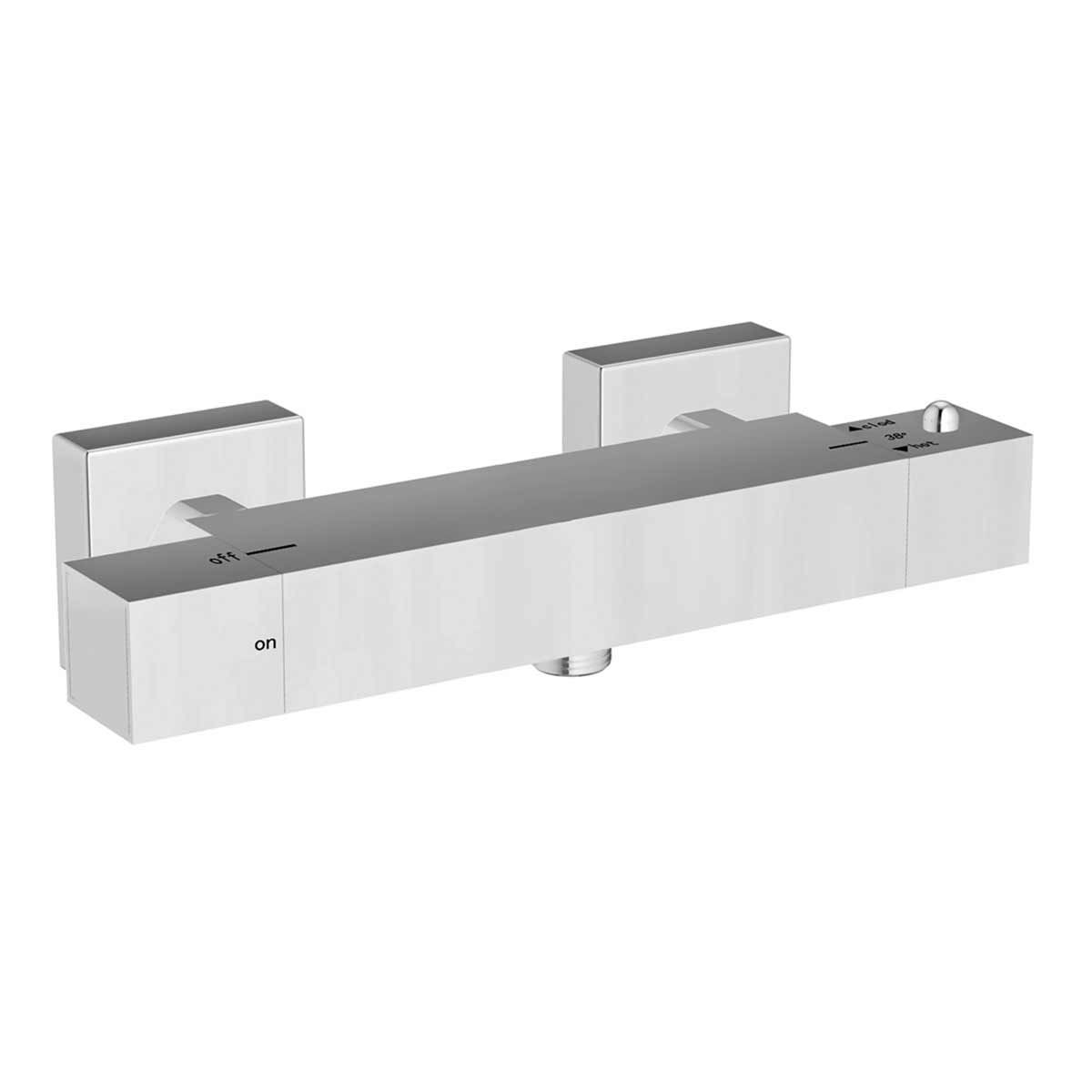 AG Square Exposed Thermostatic Shower Valve in Chrome