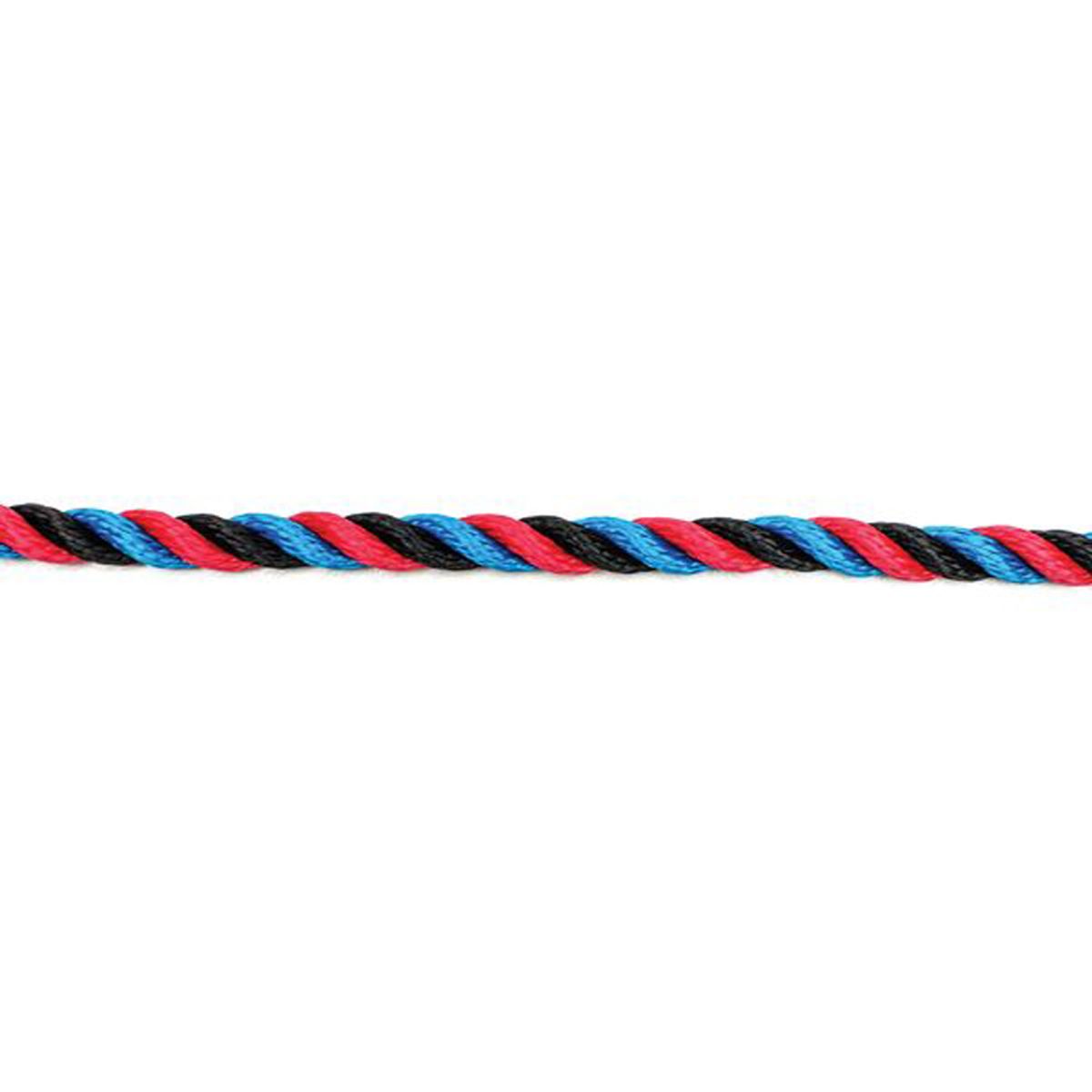 Kingfisher 14mm Red/Black/Blue Mooring Rope & Large Eye Splice (10m)