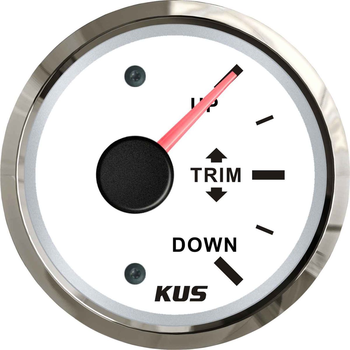 KUS White Trim Level Gauge (Mercury / Stainless Steel Bezel) KY09123