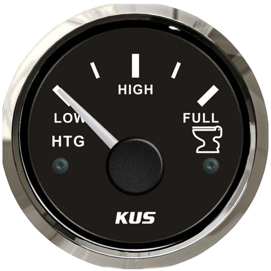 KUS Waste Water Level Gauge Stainless Bezel (Black / Euro Resistance) KY12002