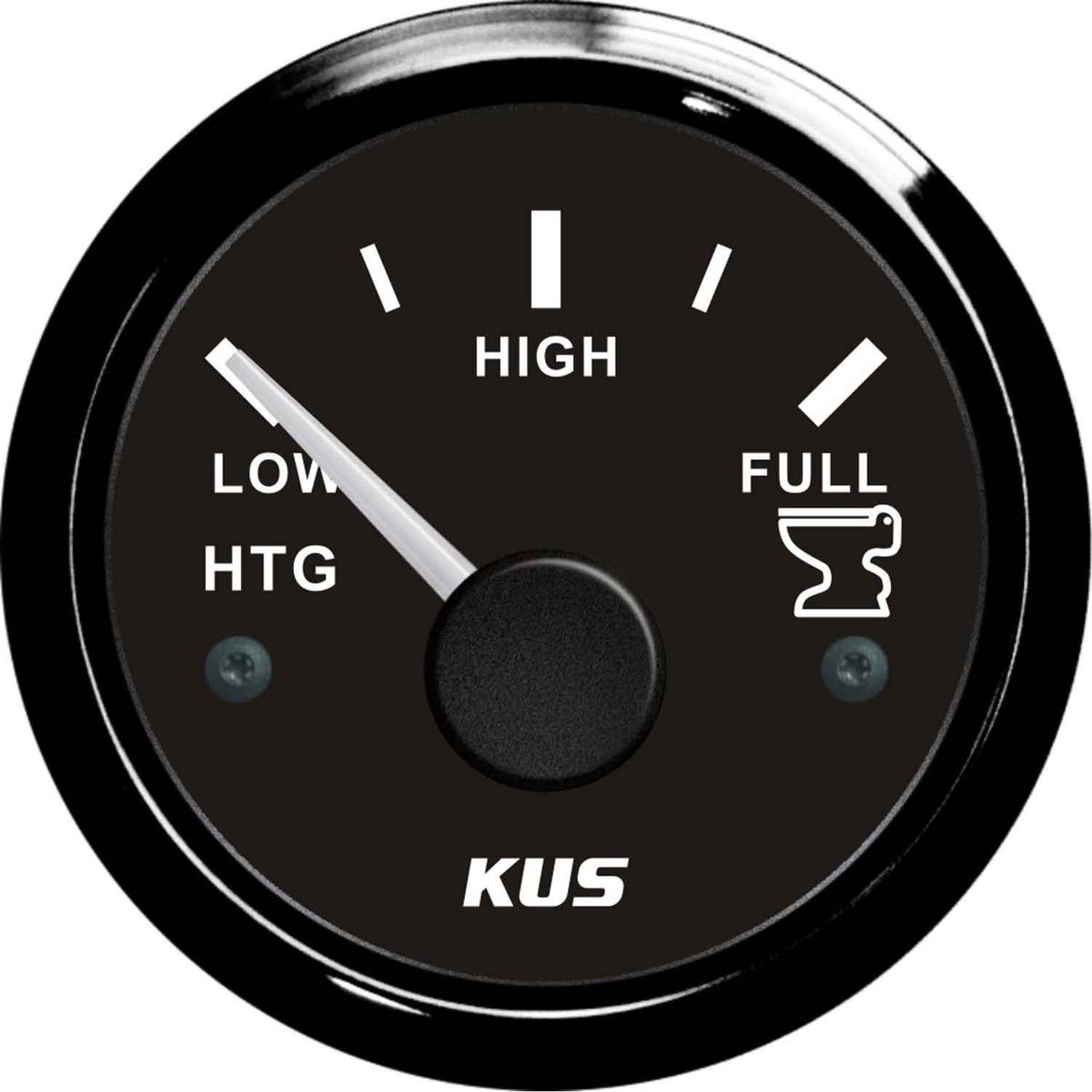 KUS Waste Water Level Gauge Black SS Bezel (Black / Euro Resistance) KY12003