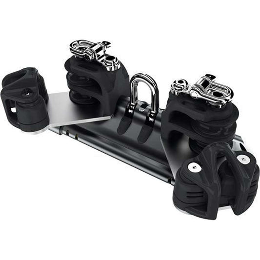 Lewmar Size 2 TB Car with Shackle, 2 Double CL Sheaves, Becket & Cam