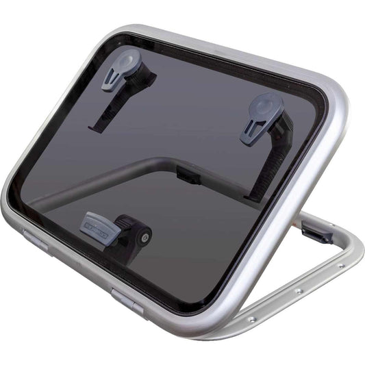 Lewmar Low Profile Hatch with Stay (Size 30 / Smoke Grey)