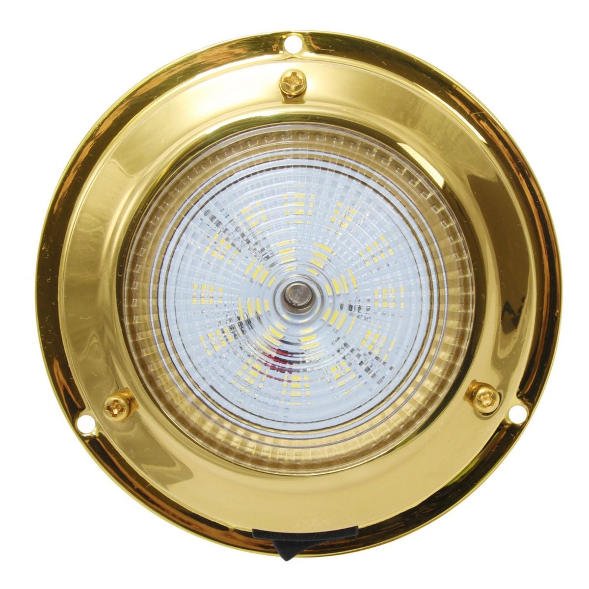 AAA 12V Brass Dome Light LED 3" Dome (106mm) - Natural White LD-020