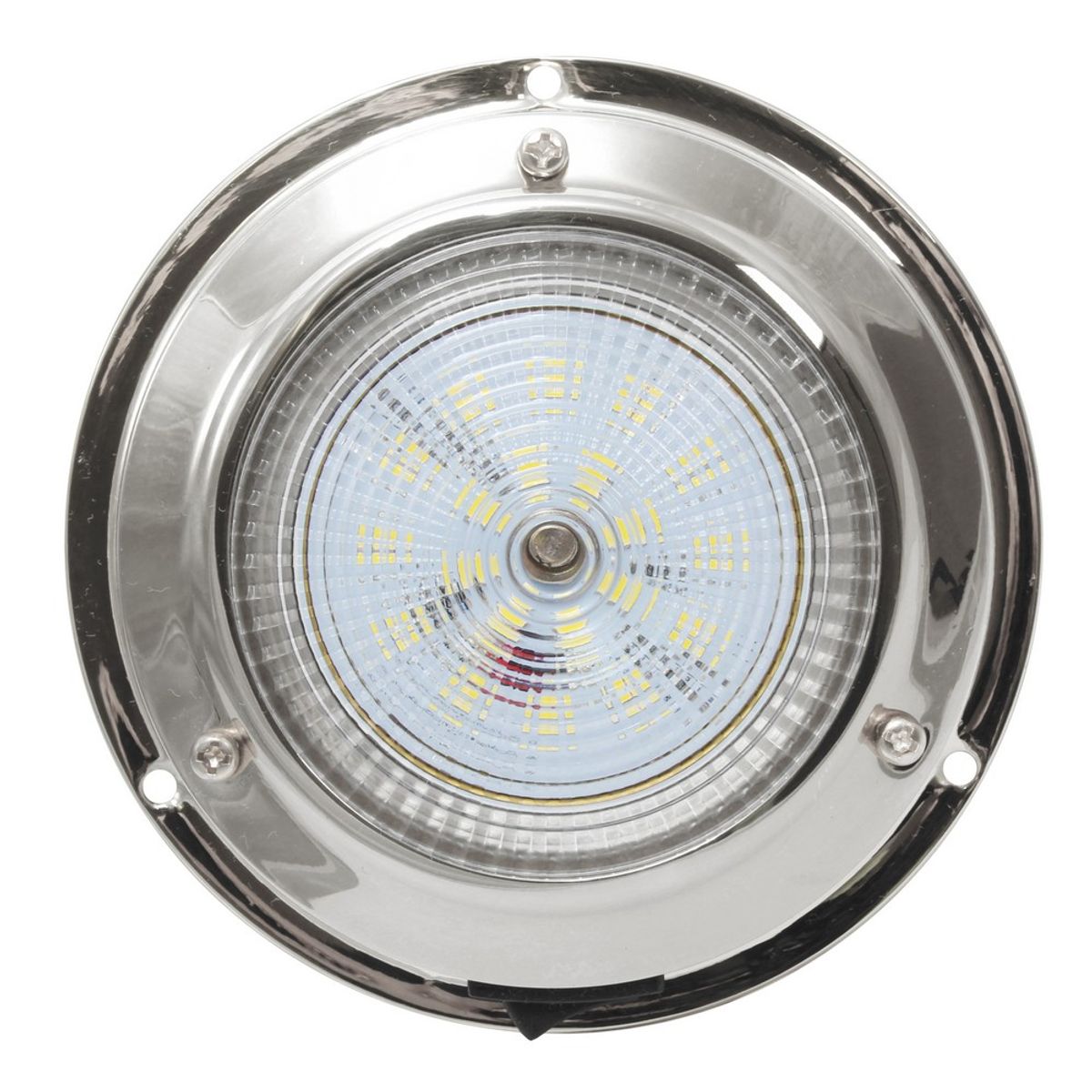 AAA 12V Stainless Steel LED Light 3'' Dome (106mm) - Cool White LD-022