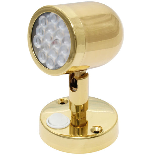AAA LED Adjustable Reading Light Brass 8-30V LD-101