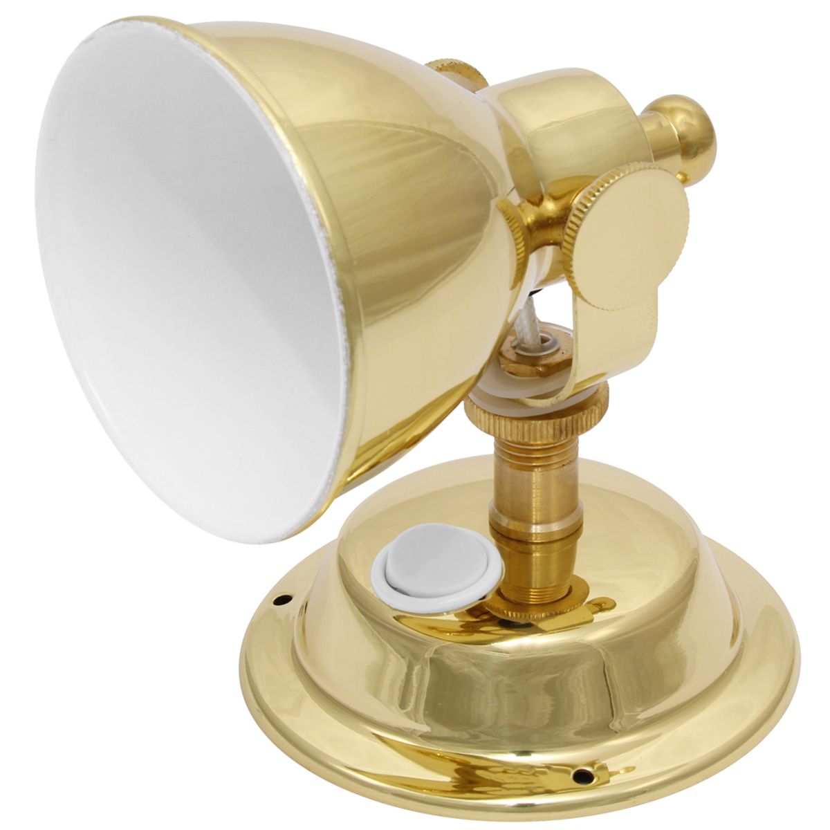AAA LED Adjustable Reading Light Brass Warm White 12V LD-105