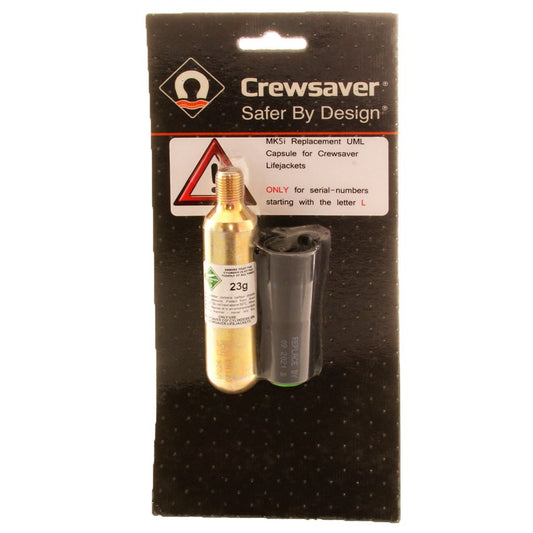 Crewsaver Re-Arm Kit for Junior Crewfit Lifejackets (23g Gas Cylinder) LJ-009