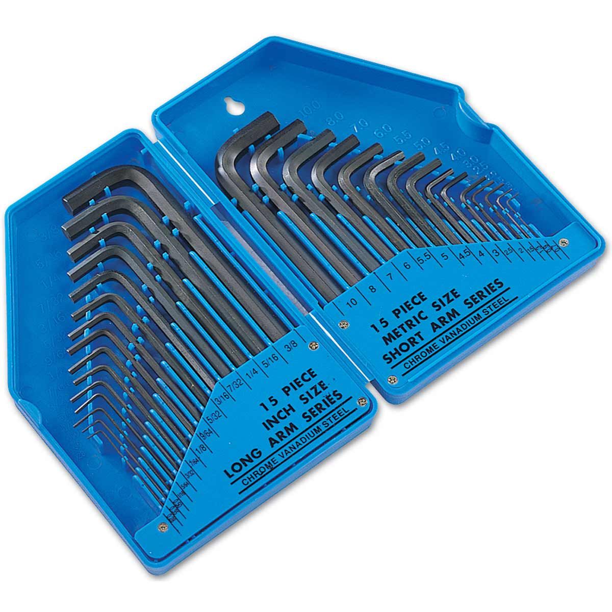Laser Tools Hex Key Set 30-Piece (Metric & Imperial) LT-2577
