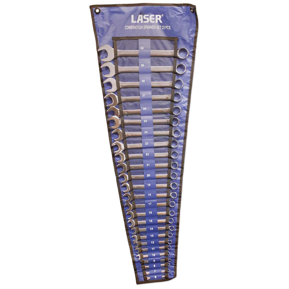 Laser Tools Combination Spanner Set 25-Piece (6mm to 32mm) LT-6396