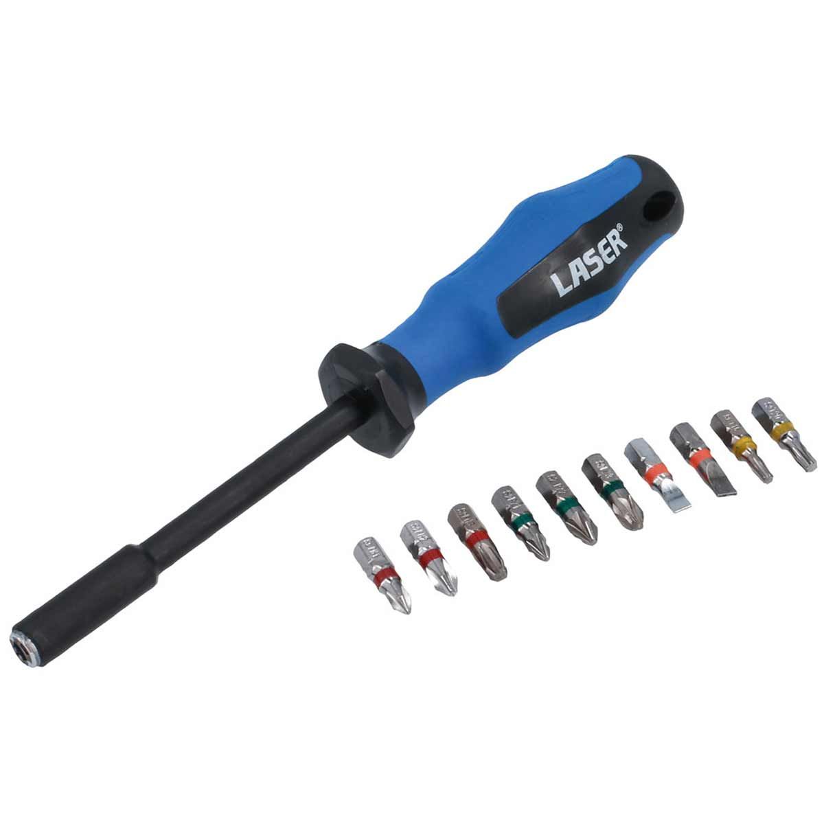 Laser Tools Screwdriver and Bit Set 10-In-1 LT-8499