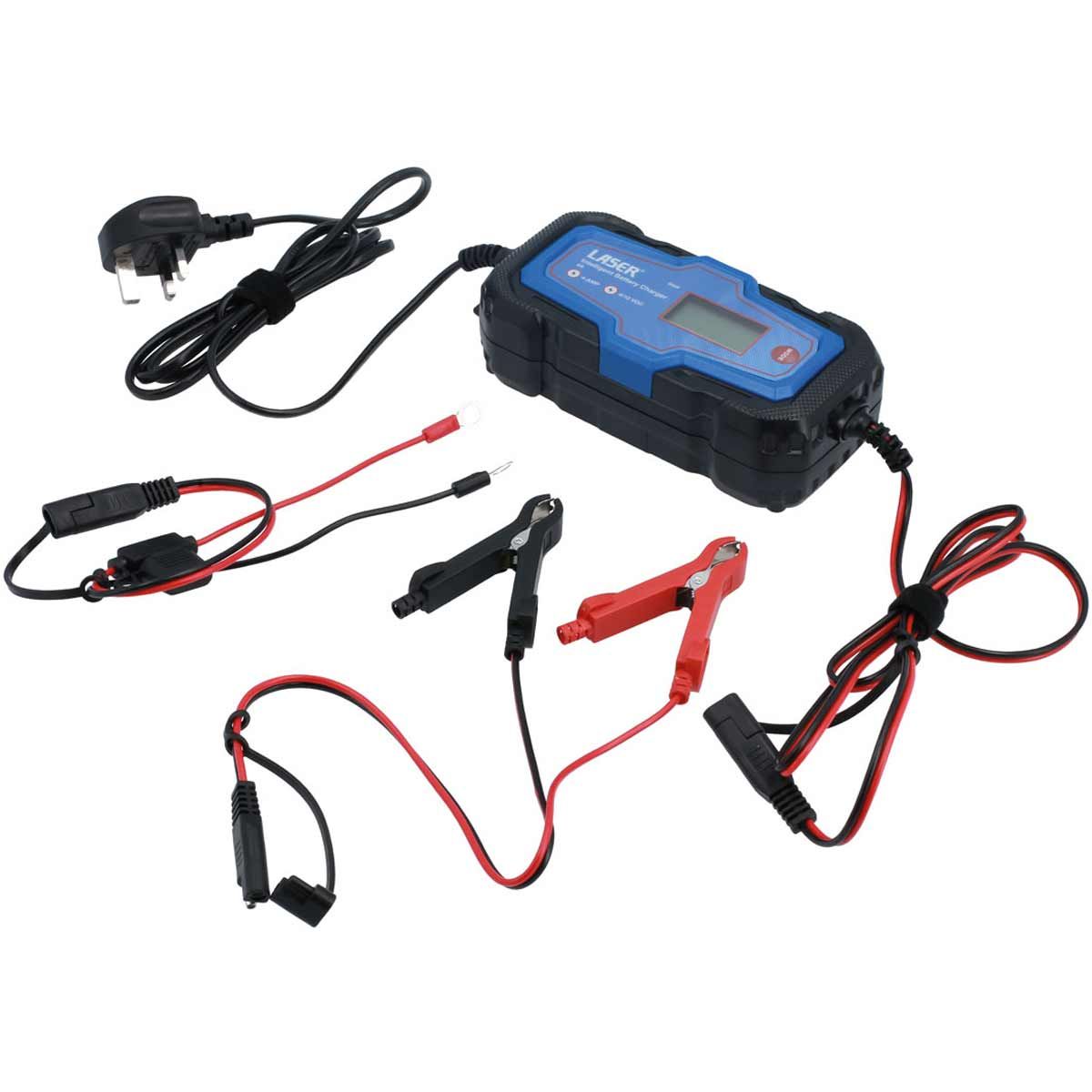 Laser Tools Intelligent Battery Charger (4A / 6V & 12V) LT-8699