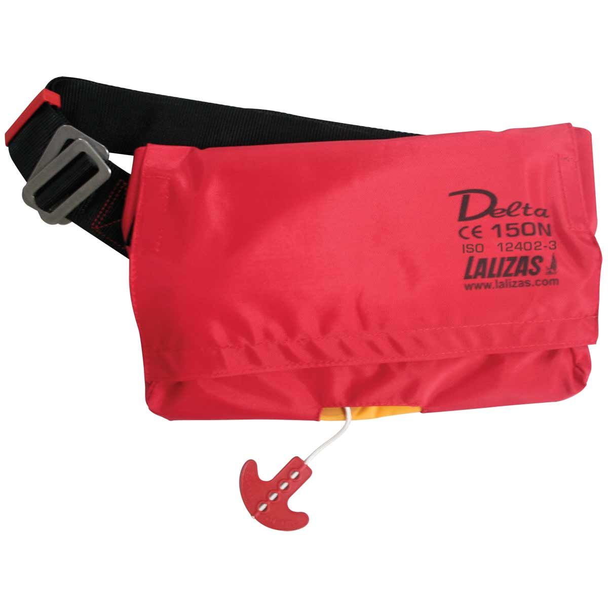 Delta Inflatable Lifejacket Manual Belt Pack 150N ISO Adult Red LZ-71109