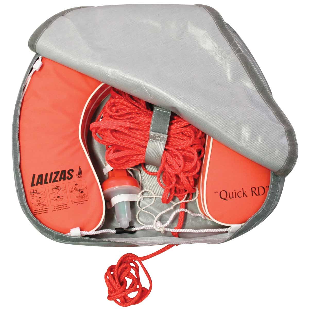 Lalizas Horseshoe Lifebuoy Quick RD with Light, 30m Rope and Case LZ-72078