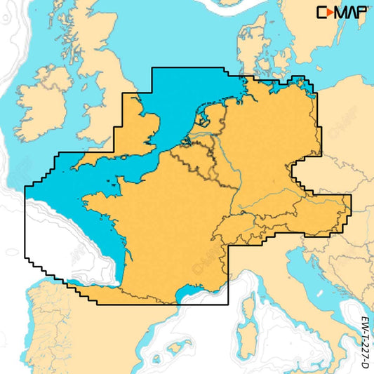 C-Map Reveal X M-EW-T-227-R-MS Central and West Europe (Large)