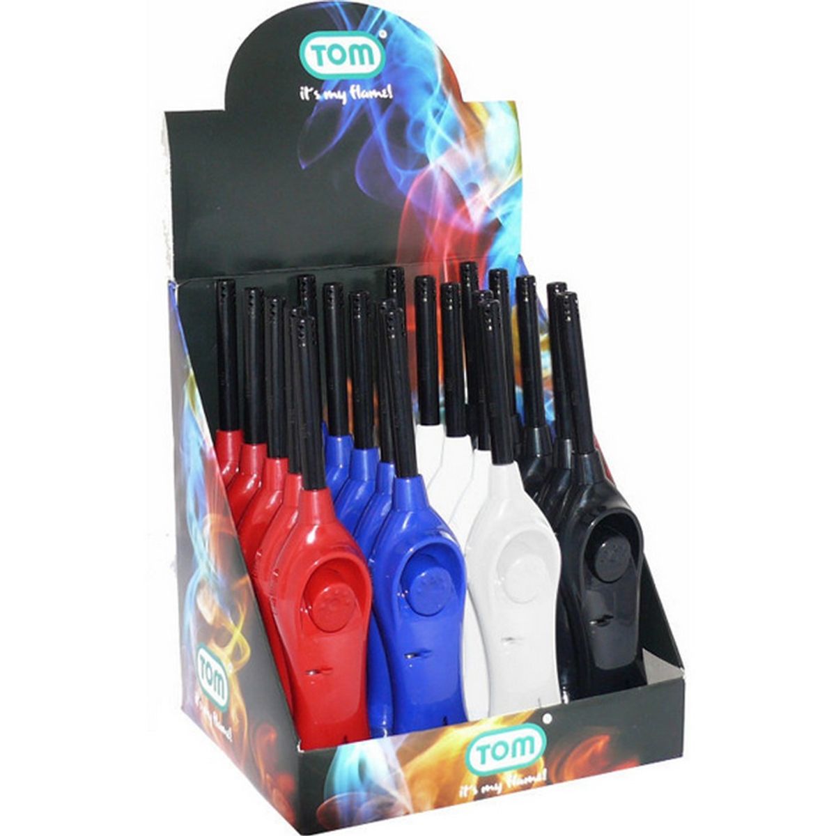 Tom Refillable Gas Match Display Box of 20 M2/20