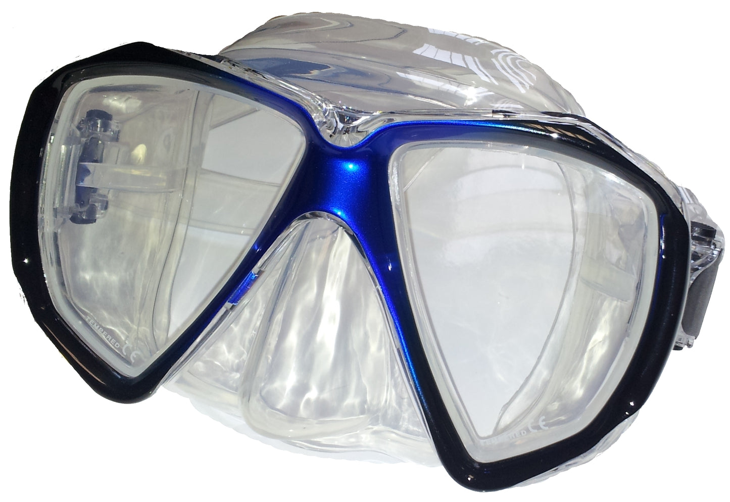 Beaver Blue Focus Silicone Dive Mask