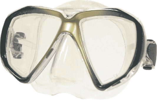 Beaver Yellow Focus Silicone Dive Mask
