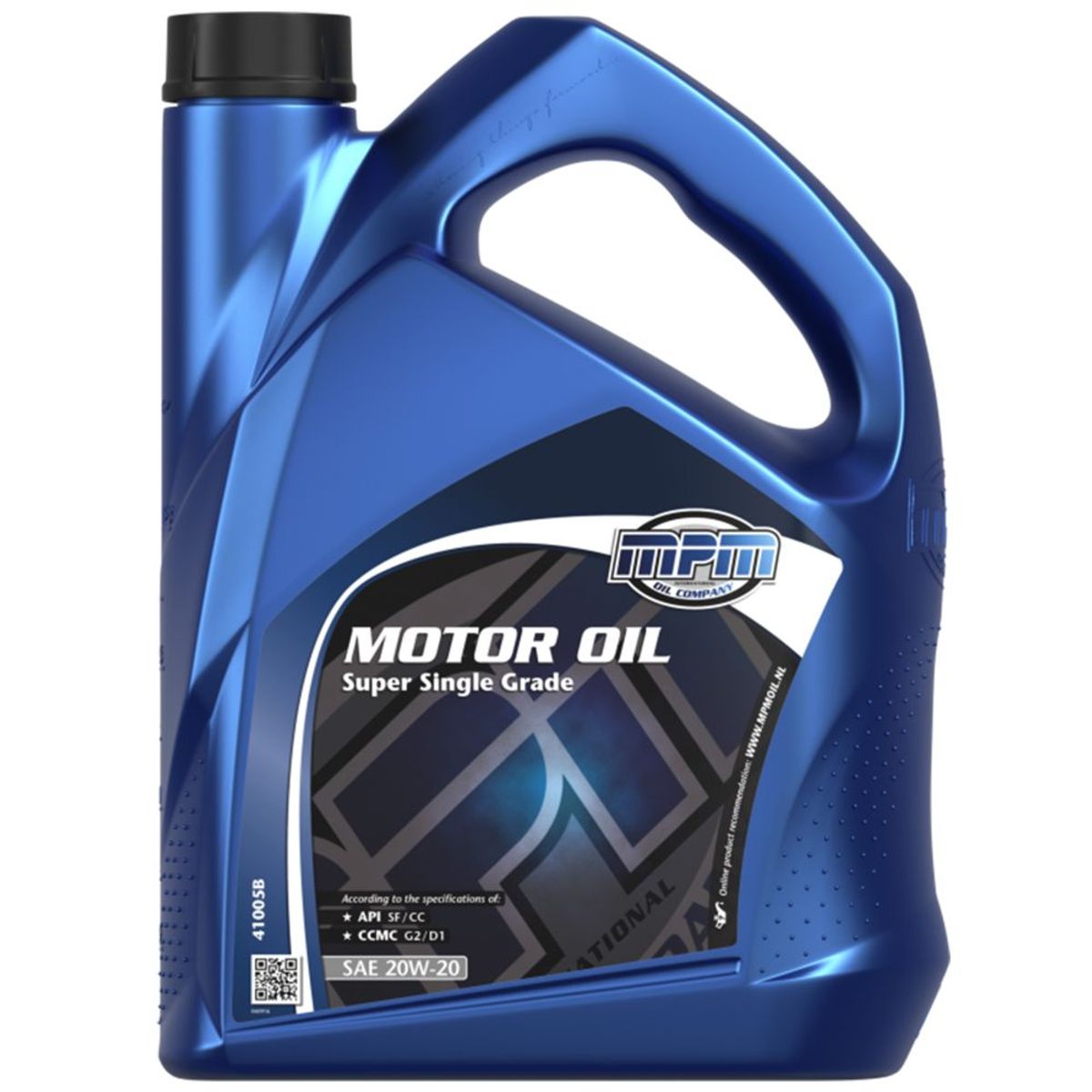 MPM Super Single Grade Motor Oil (SAE 20W-20 / 5 Litre) MPM41005B