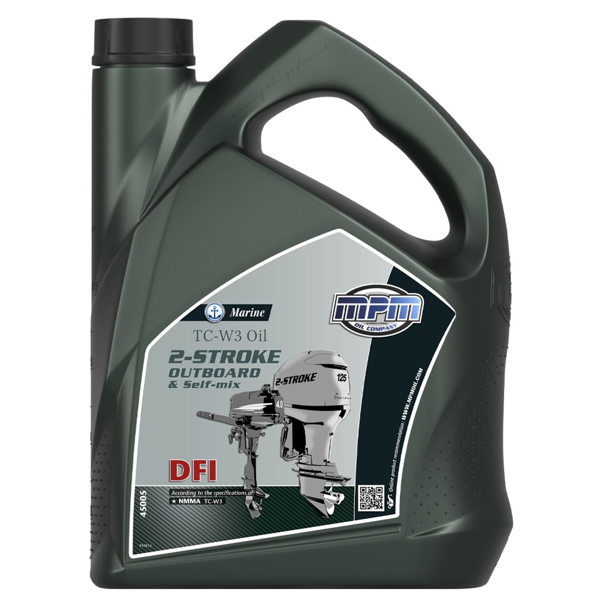 MPM Marine TC-W3 2-Stroke Outboard & Self-Mix Oil Dfi 5 Litre MPM45005