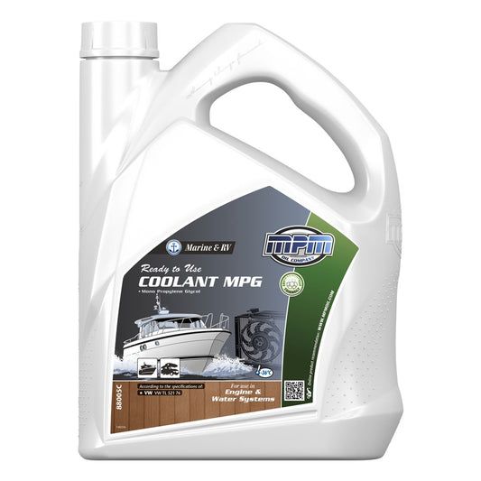 MPM Marine & RV Ready to Use Coolant Mono Propylene Glycol 5 Litre MPM88005C