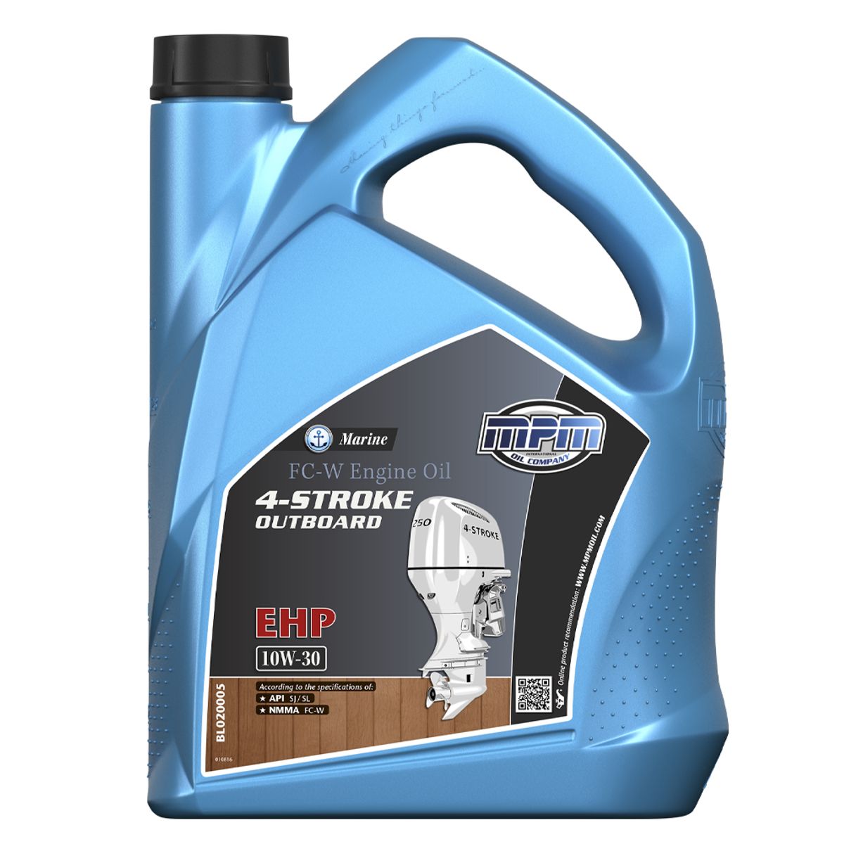 MPM Marine FC-W 4-Stroke Outboard Oil Ehp 10W-30 5 Litre MPMBL020005