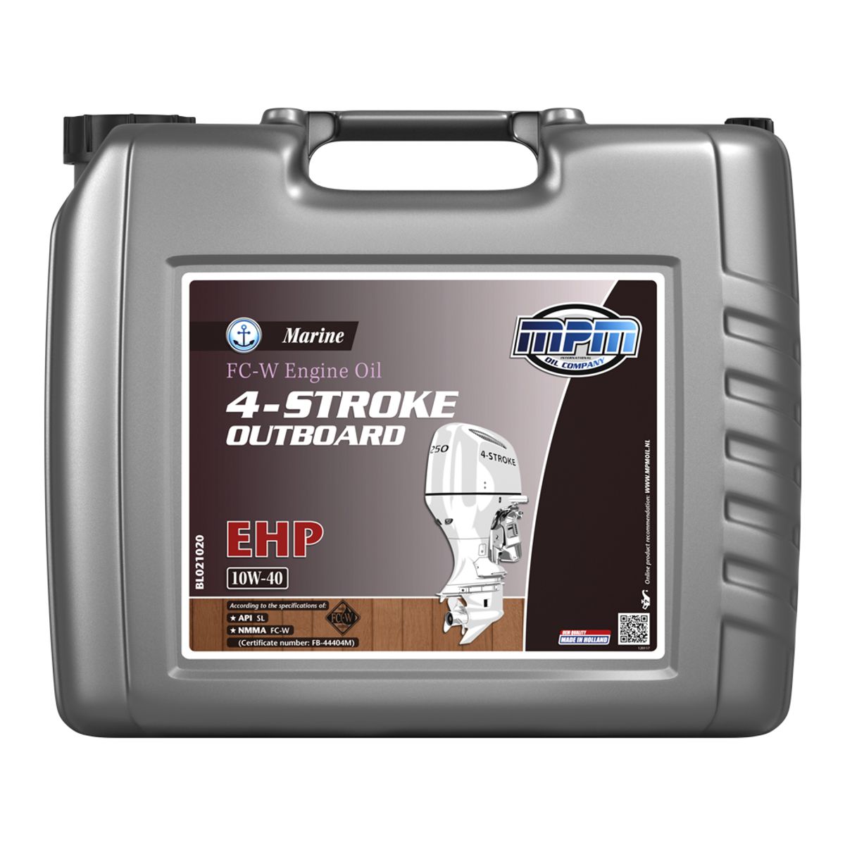 MPM Marine FC-W 4-Stroke Outboard Oil Ehp 10W-40 20 Litre MPMBL021020