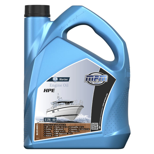 MPM Marine High Performance (HPE) Engine Oil 15W-40 5 Litre MPMBL034005