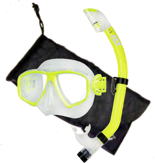 Beaver Yellow Global Mask & Snorkel Set