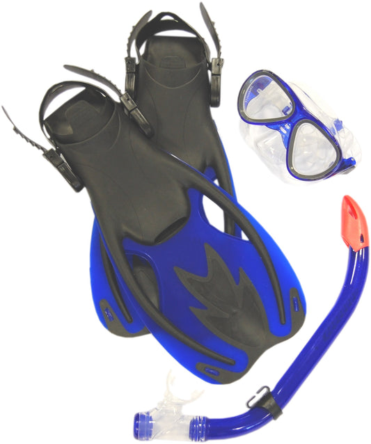 Beaver Ocean Junior Mask, Fins & Snorkel Set Blue