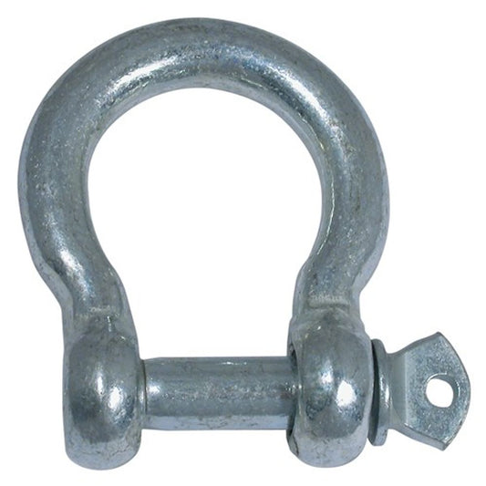 AG Galvanised Steel Bow Shackle with 5mm Pin (10mm ID)