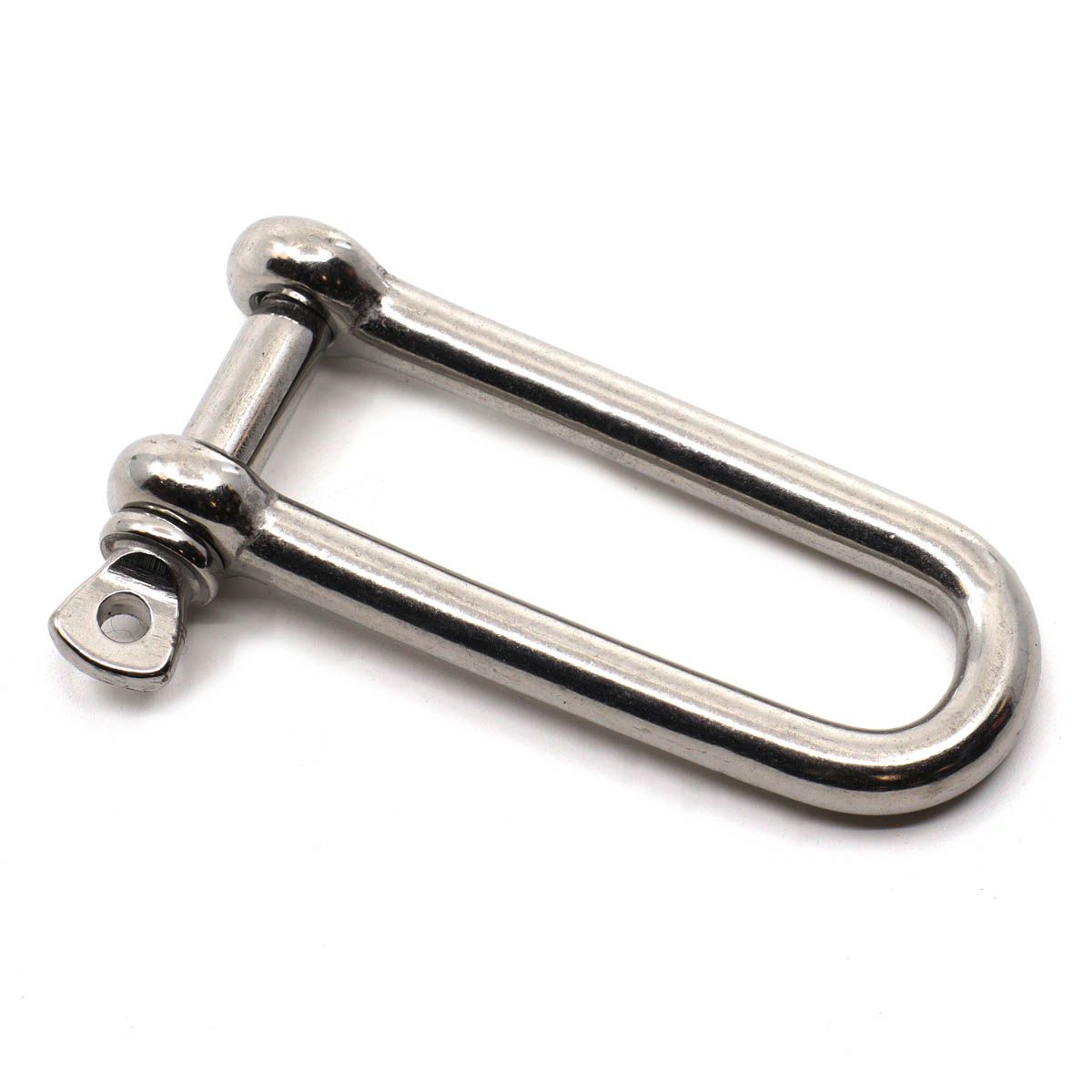 AG Stainless Steel Long D Shackle with 6mm Pin (12mm ID)