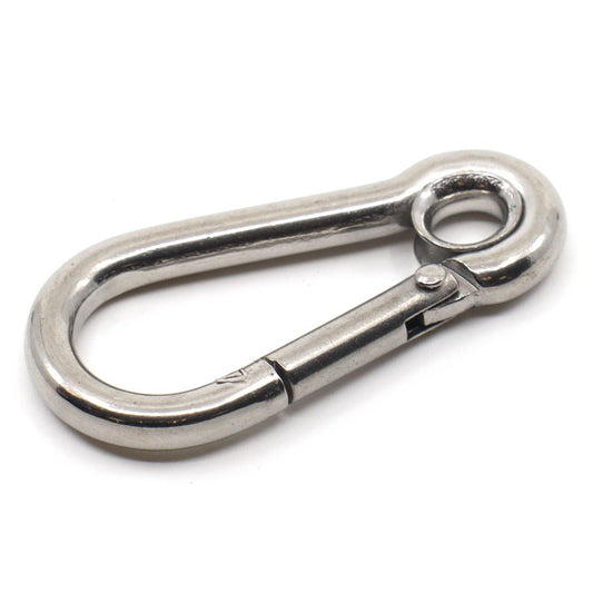 AG Stainless Steel Carbine Hook with Eye (4mm x 40mm)