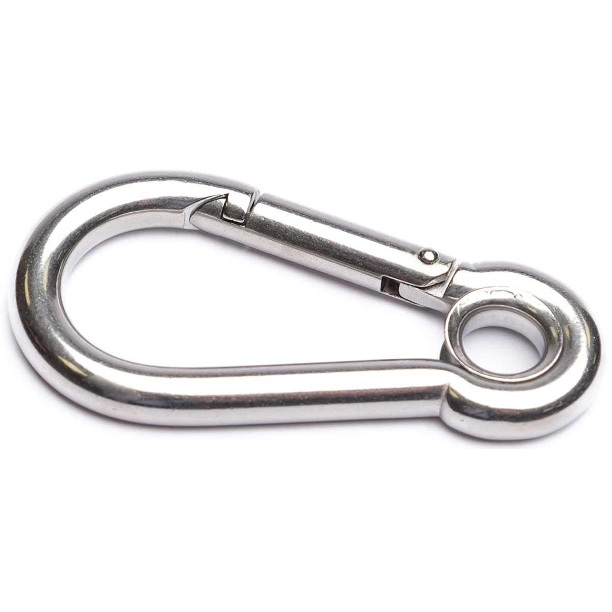 AG Stainless Steel Carbine Hook with Eye (10mm x 100mm)