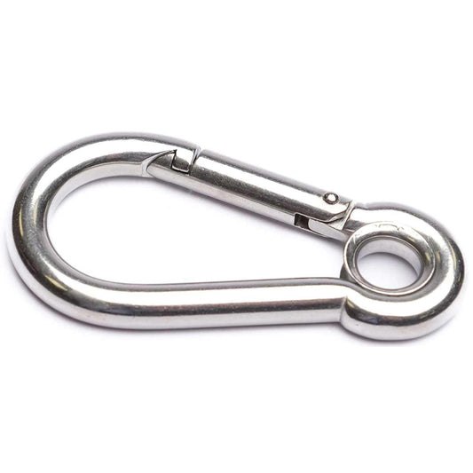 AG Stainless Steel Carbine Hook with Eye (10mm x 100mm)