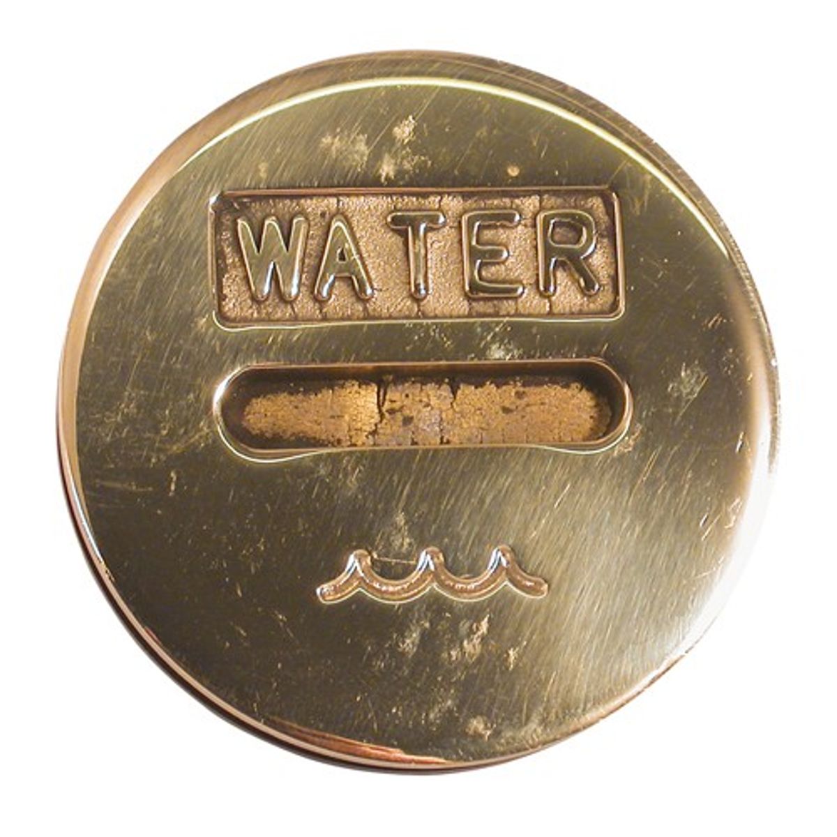 AG Water Deck Filler Cap for N-72020 Deck Filler (Slotted / Brass)