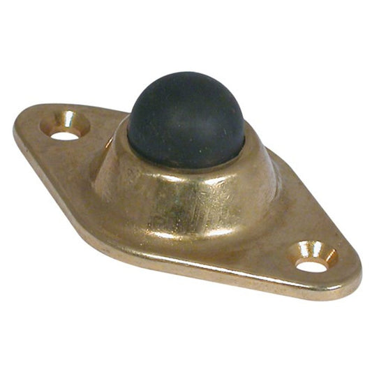AG Door Stop in Brass with Rubber Bumper N-75970