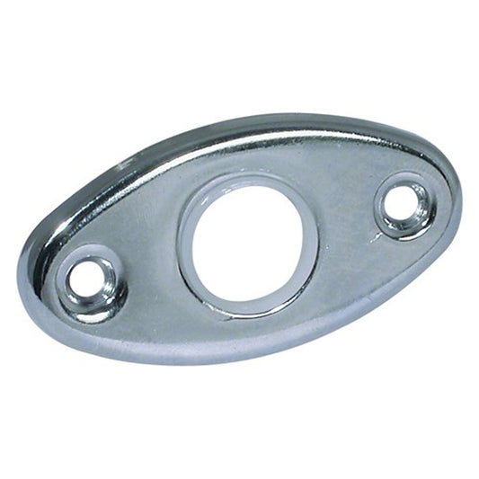 AG Oval Door Handle Rose in Chrome (53mm x 27mm) N-76157