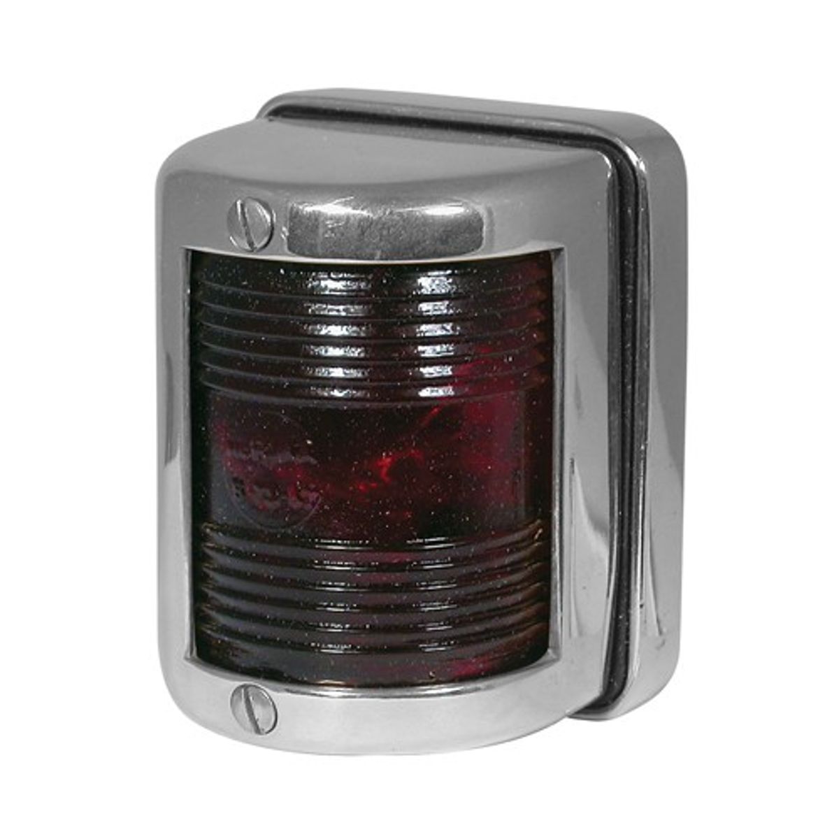 AG Port Red Navigation Light (Chrome Case / 12V / 10W) N-80003