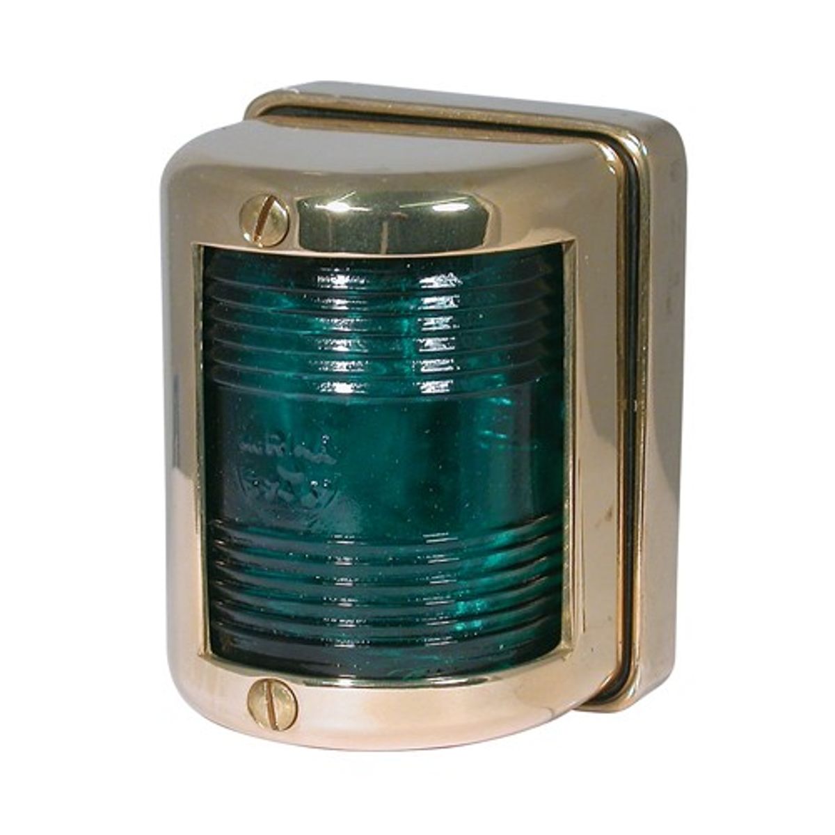 AG Starboard Green Navigation Light (Brass Case / 12V / 10W) N-80004
