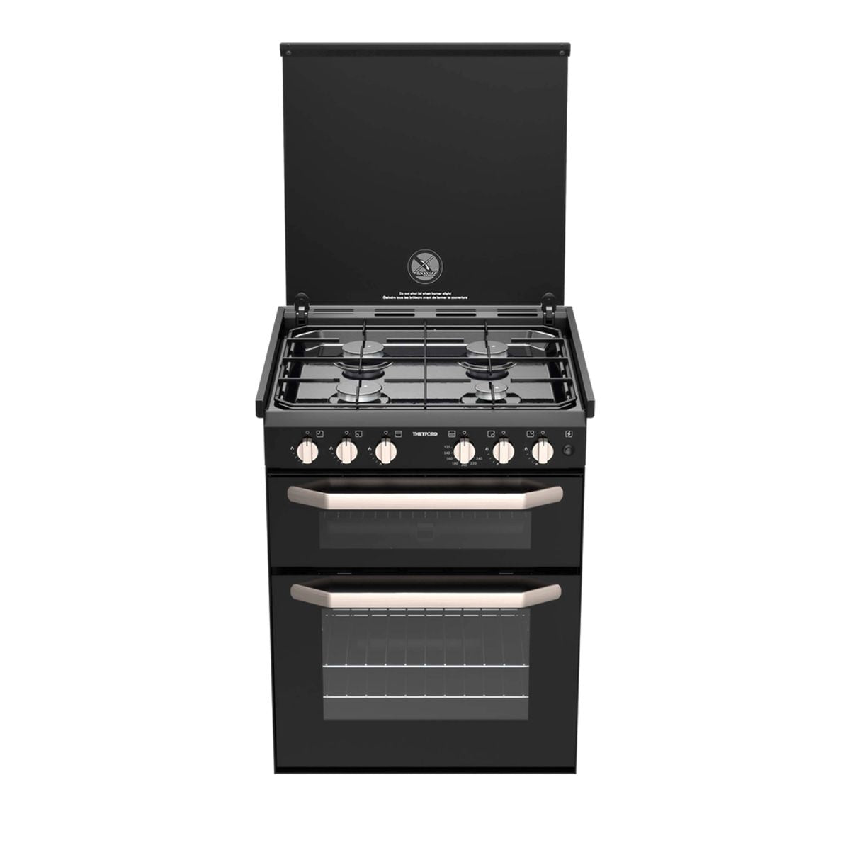 Thetford K1520 Cooker All Gas 4 Burner with 12V Ignition & Lid Cut Off