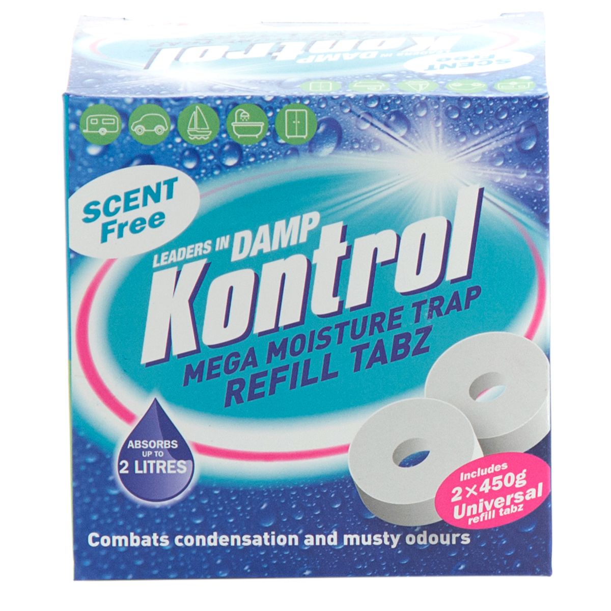 Kontrol Refill Tabs Scent Free (2 Litre / Pack of 2) NDV009