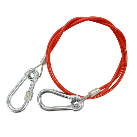 Maypole Red Breakaway Cable 1m x 2mm with Carabiner Clips NL-MP503B