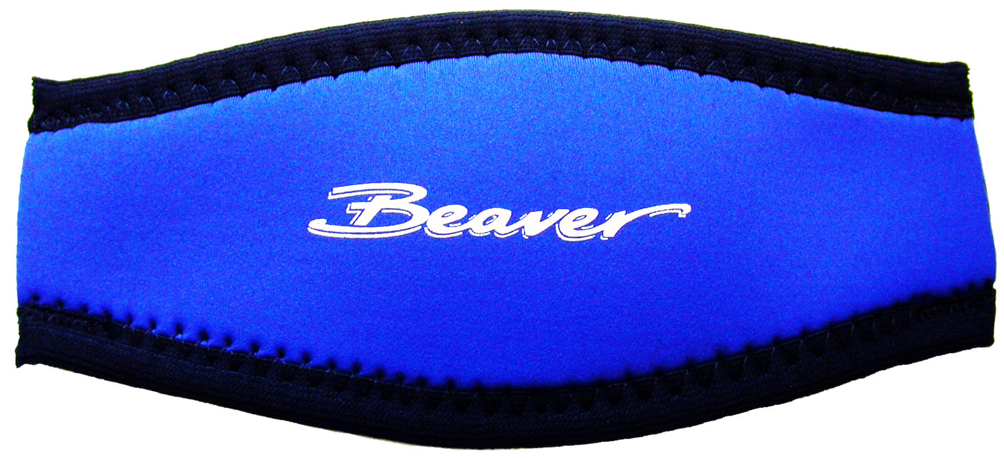 Beaver Blue Neoprene Mask Strap Cover