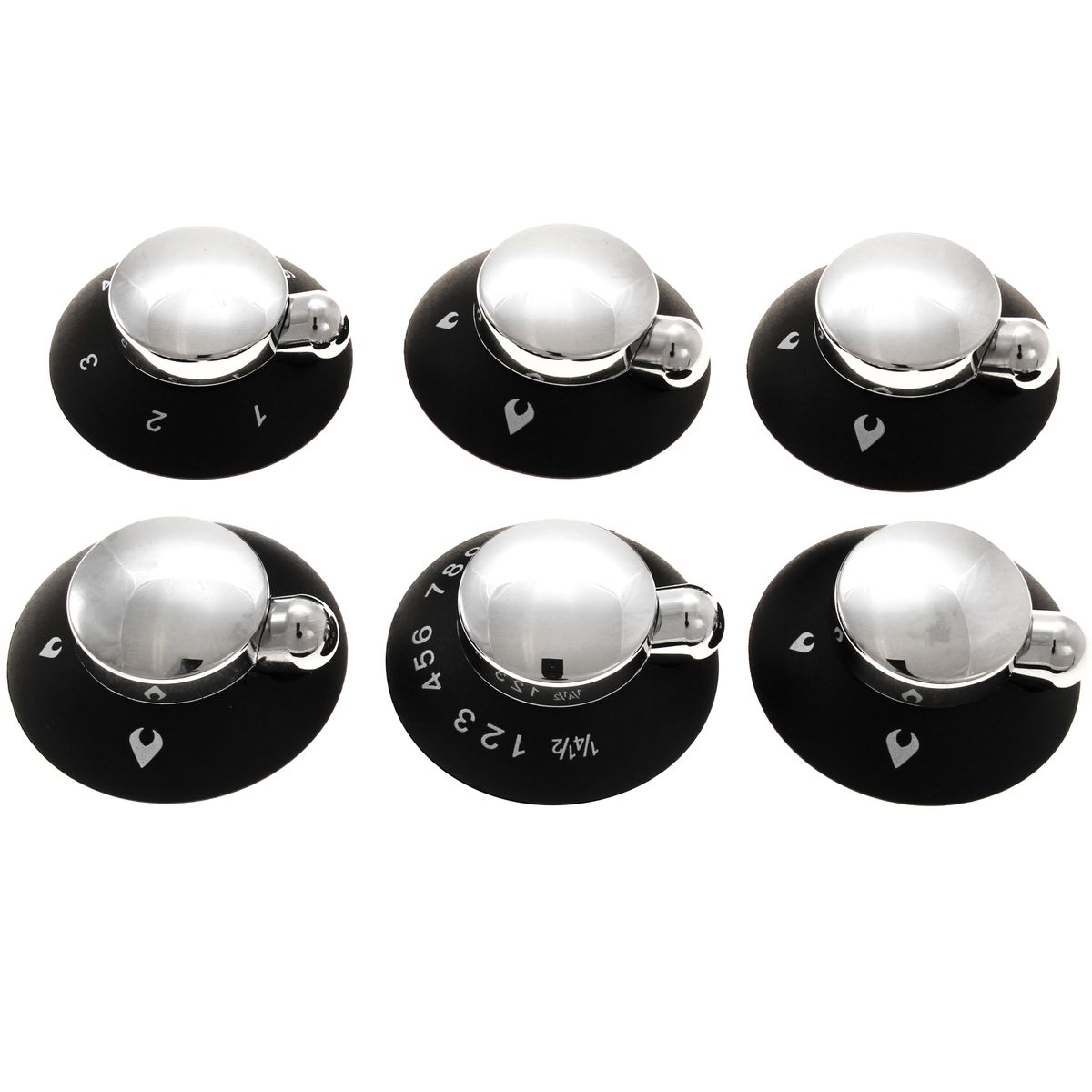 Thetford Oven Grill-Hob Knob Kit Black/Chrome for Enigma (SSPA1205.CR)