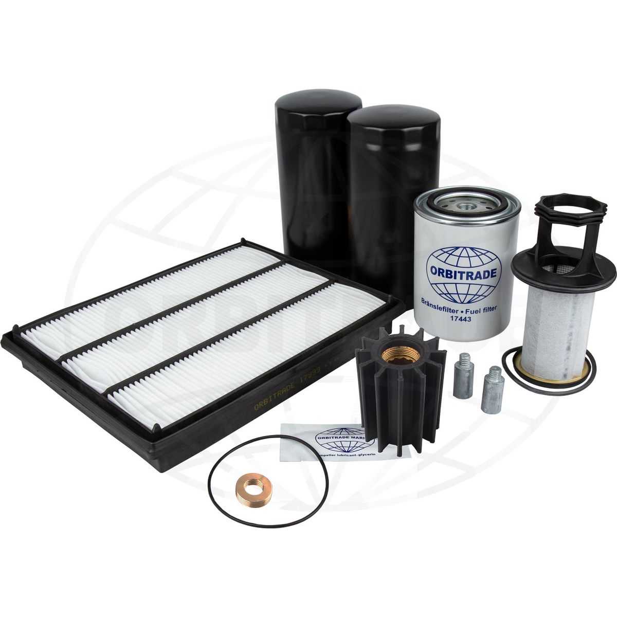 Orbitrade 23876 Service Kit for Volvo Penta Engines D6-280 to D6-480 ORB-23876