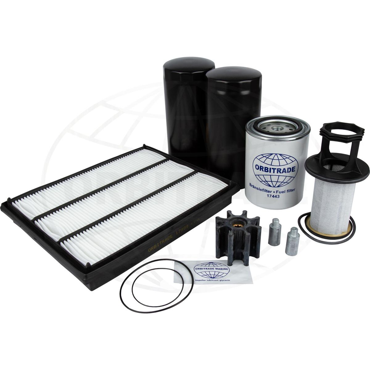 Orbitrade 23968 Service Kit for Volvo Penta Engines D4-180 to D4-300 ORB-23968