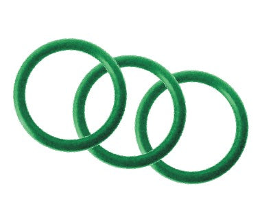 Beaver 3 x Cylinder Valve O-Rings - Nitrox  - HS CODE - 	40091100	  C.O.O. - 	TW