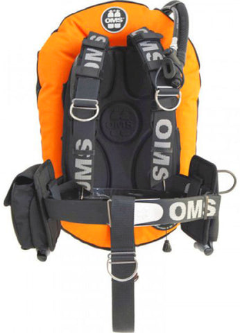 Beaver OMS Lava Orange/Black 27Lb-12.5Kg Stainless Steel Comfort Harness III Performance Mono Signature Single Tank BC System S11618016