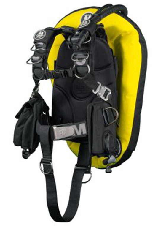 OMS Speed Yellow/Black 27Lb12.5Kg Stainless Steel Comfort Harness III Performance Mono Signature Single Tank BC System S11718011